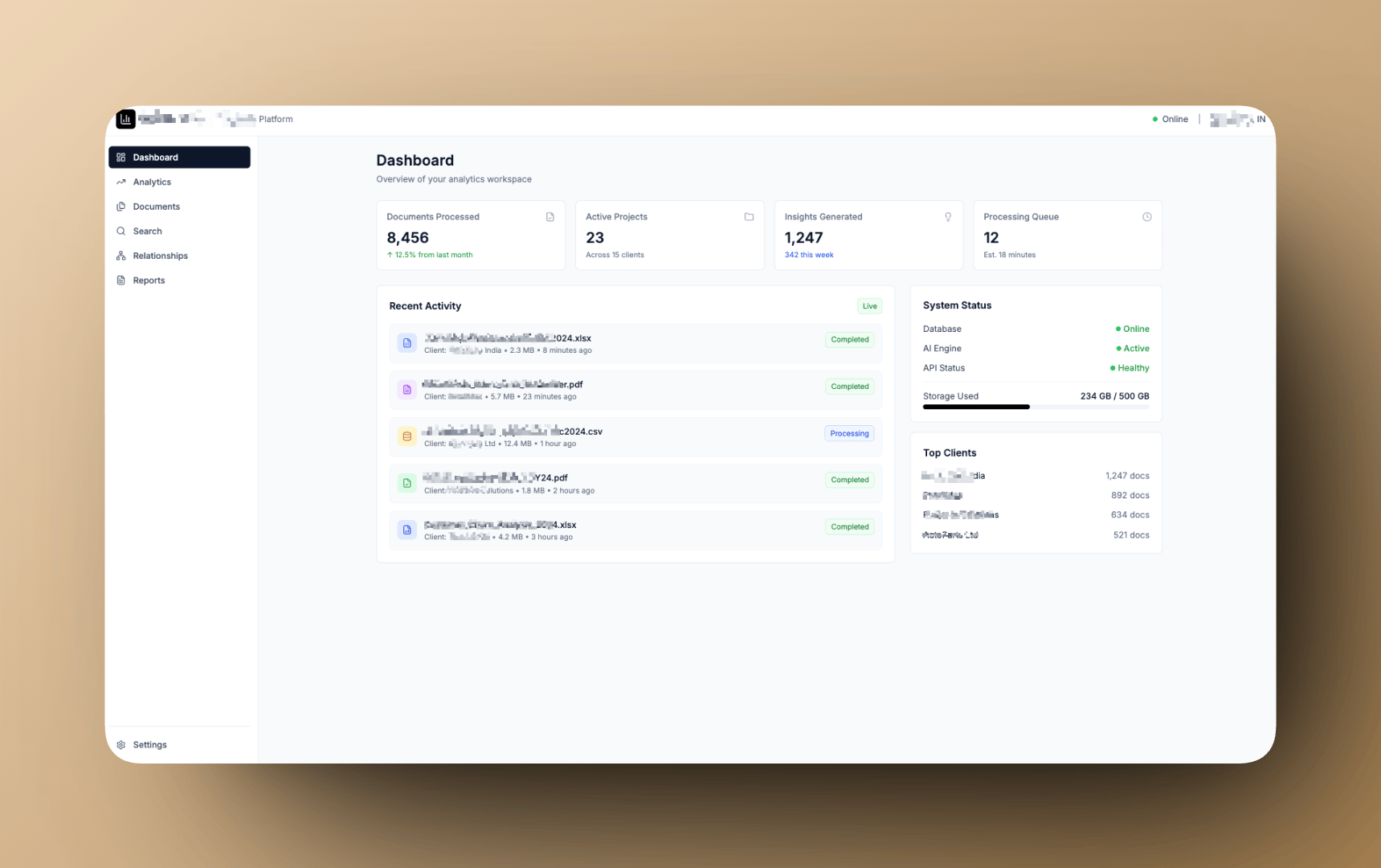 Preview of DataNexus AI Platform