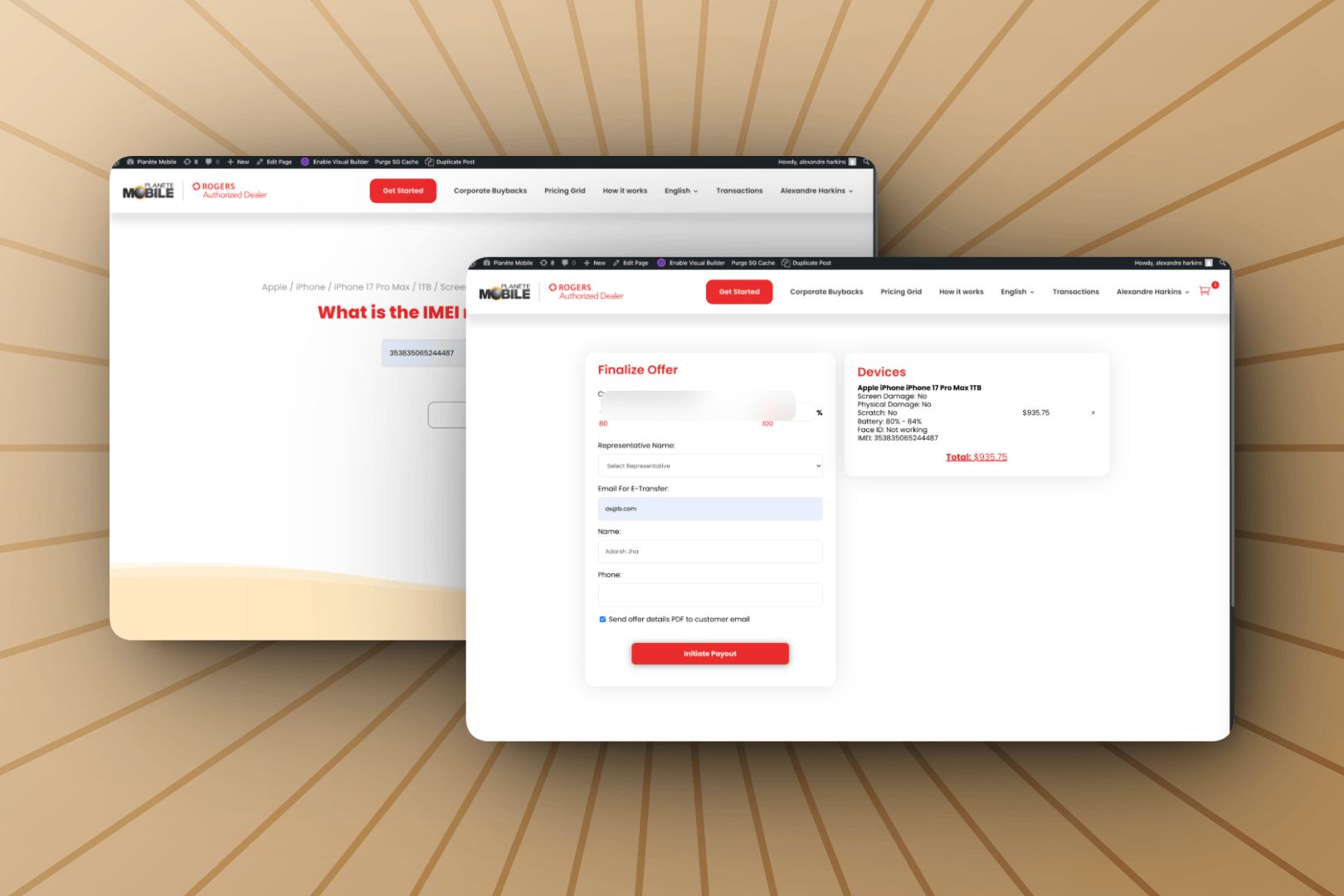 Preview of Mega BuyBack Plugin