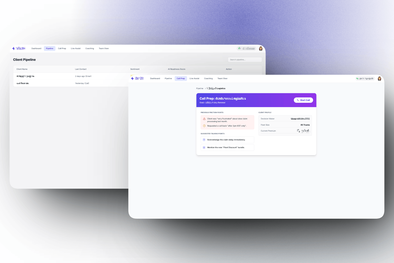 Preview of AI Sales Intelligence CRM