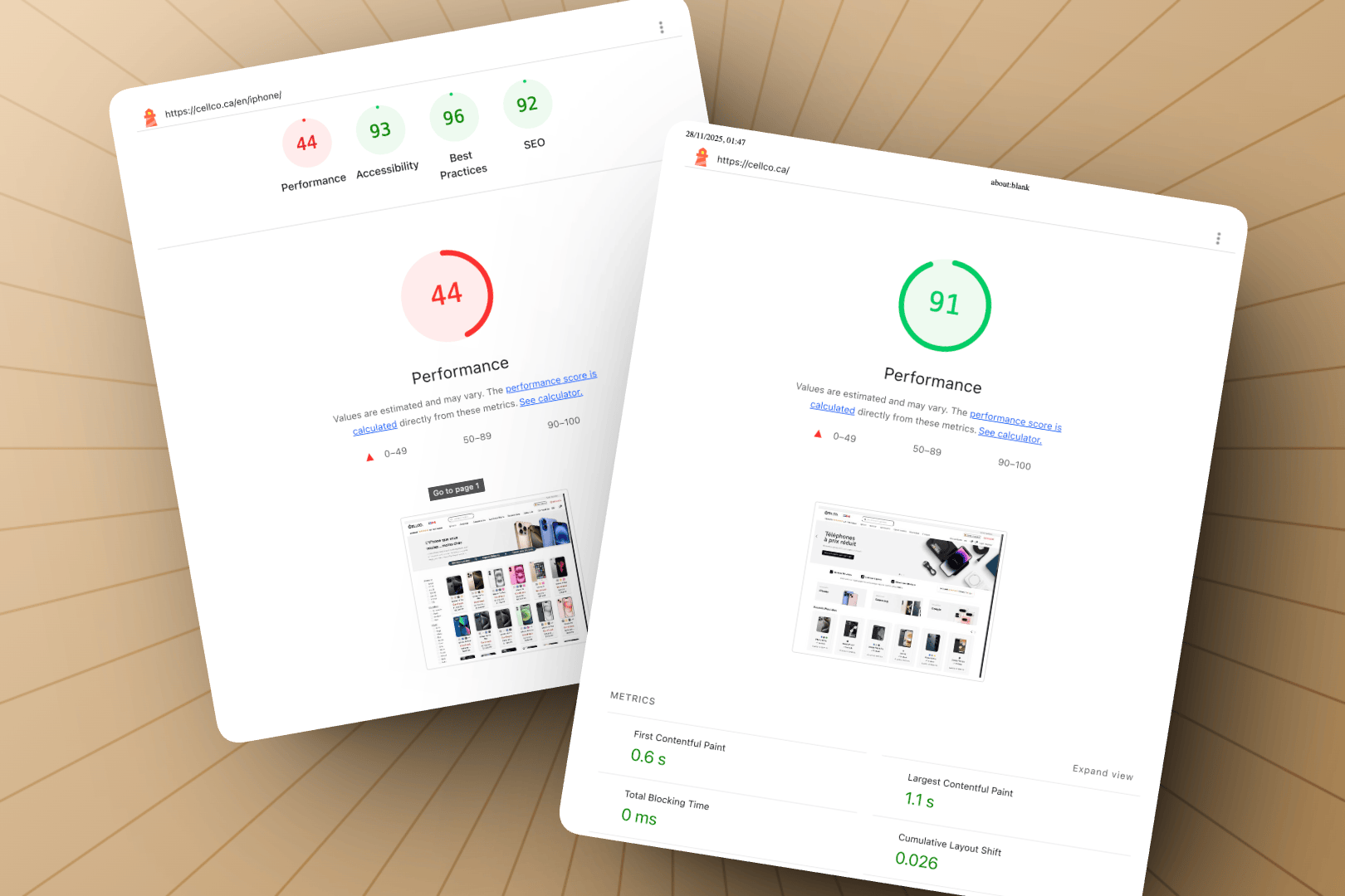 Preview of WordPress Core Web Vitals Optimization